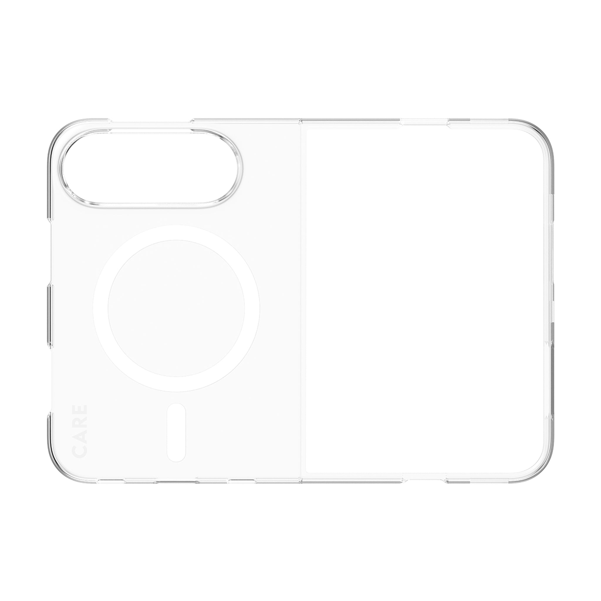 CARE™ by PanzerGlass® SL1M Case Transparent m. Hvid MagSafe iPhone Duo